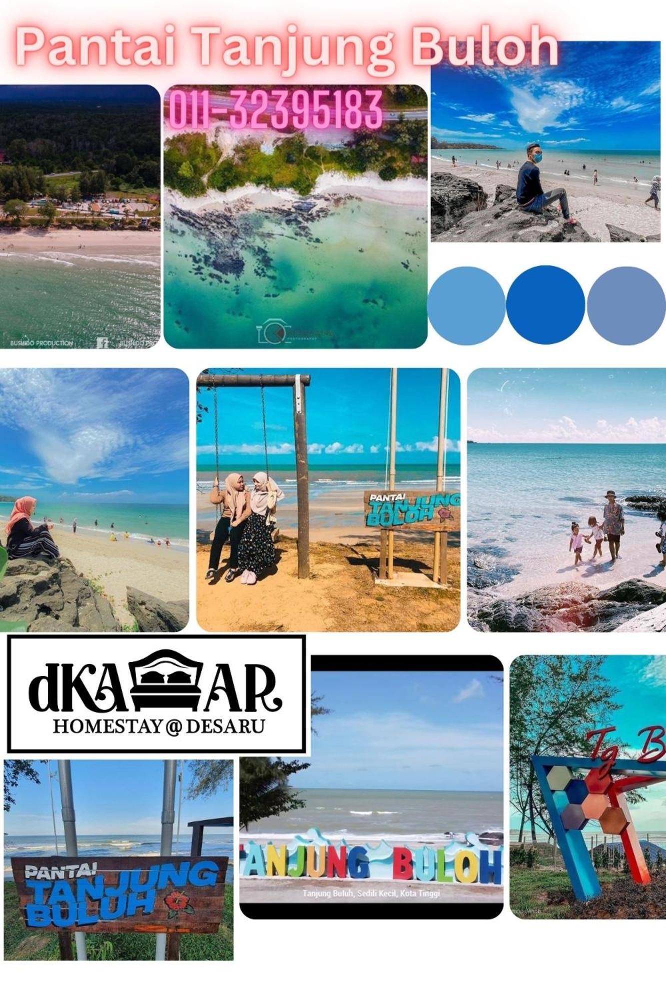 Dkamar Homestay At Desaru, Fully Aircond, Wifi, Coway, Street View 4 Min To Desaru Beach Kangkar Chemaran Exteriér fotografie